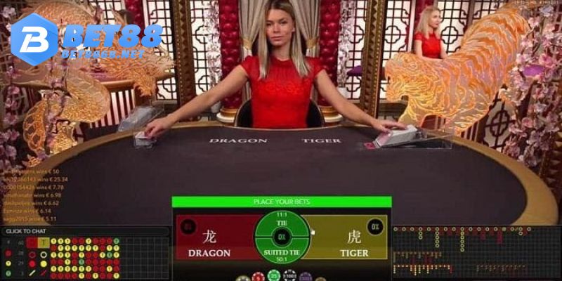 Hướng dẫn cách vào sảnh casino BET88 để tham gia Rồng Hổ